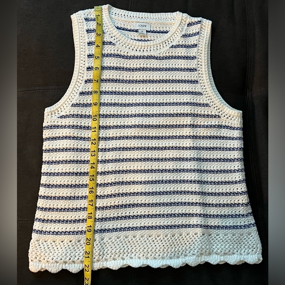 J. Crew Navy and White Striped Tank Top - Picture 9 of 12